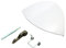 Indesit Door Handle Kit, Plasic, White, Standard