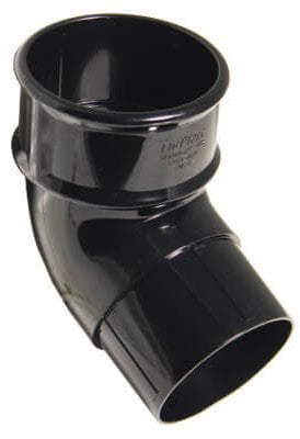 FloPlast 68mm Round 112' Offset Bend Black