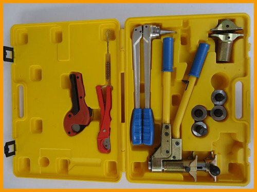 Gowe Pex Werkzeug-Set 16–32 mm, für Rehau-Armaturen, für Klempnerarbeiten