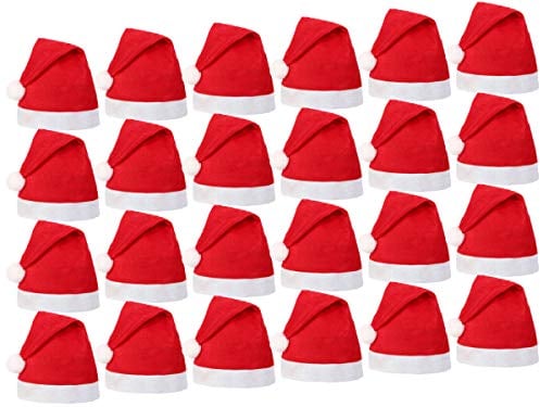Alsino Weihnachtsmütze Nikolausmütze für Erwachsene und Kinder ∙ 30 x 40 cm ∙ Reissfest und Dehnbar ∙ Passend für jeden Kopf (24)