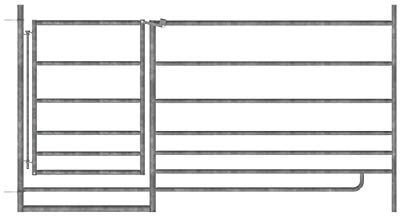 Schafpanel 2,75m mit Tor, Höhe 0,92m - feuerverzinkt