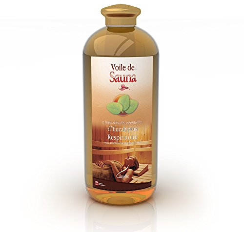 Camylle - Fragancia Sauna Eucalipto - A base de Aceites Esenciales Puros y Naturales para Sauna - Respiratorio con aromas frescos y penetrantes - 1000ml