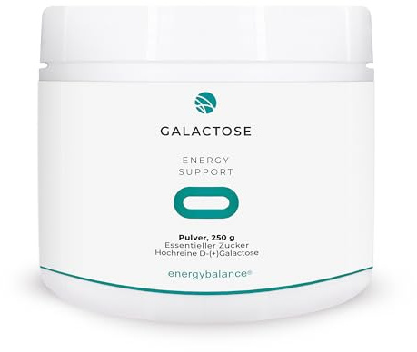 EnergyBalance reines D-Galactose Pulver – Zucker für’s Gehirn - Vegetarisch, Laktosefrei, Glutenfrei - Qualität aus der Schweiz - 250g
