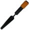 Fiskars Unkrautstecher, Werkzeugkopf, Breite: 3,5 cm, Stahl-Kopf, Schwarz/Orange, QuikFit, 1000731