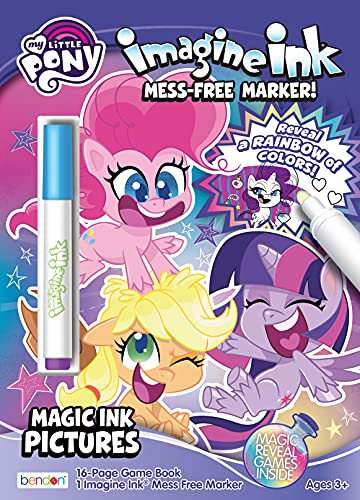 My Little Pony Imagine 51403 Malbuch mit 16 Seiten und 1 Magic Ink Marker