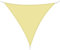 Outsunny Toldo Vela Color Arena sombrilla Parasol triangulo Tela de Poliéster Jardin Playa Camping Sombra Medidas, Medida 6x6x6 Metros, Color Arena