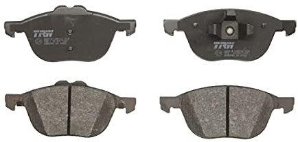 TRW GDB2043 Brake Pad Set of 4 Compatible for Ford Escape II (DM2) 2012 - Front Axle and Other Vehicles