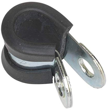 Sealey PCJ10 P-Clip Rubber Lined Ø10mm Pack of 25