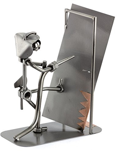 Steelman24 I Schraubenmännchen Feuerwehrmann I Made in Germany I Handarbeit I Geschenkidee I Stahlfigur I Metallfigur I Metallmännchen