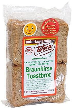 Werz Braunhirse-Toastbrot, 250 g