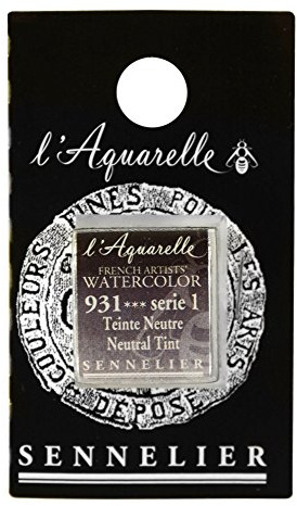 SENNELIER French Artists' Aquarellfarben, Neutraltönung S1, 1 Count (Pack of 1)