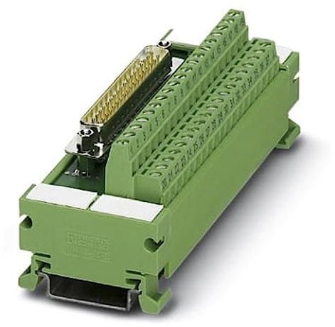 PHOENIX CONTACT UM 45-D15SUB/B VARIOFACE-Modul mit Schraubanschluss und D-Subminiatur-Buchsenleiste zur Montage auf NS 35/7,5, 15 Polzahl
