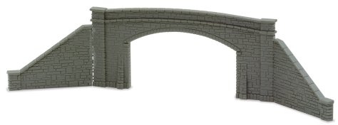 Peco NB-34 Road Bridge Sides, stone type, double track