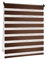 Victoria M. Doppelrollo Klemmfix ohne Bohren, 85 x 150 cm (BxH) Dunkelbraun, Rollo Fensterrollo lichtdurchlässig & verdunkelnd，Duo-Rollo Klemmmontage Zebrarollo für Fenster & Türen