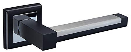 Ultra Modern Door Handles with Black Duo Chrome Finish H750061PCB
