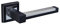 Ultra Modern Door Handles with Black Duo Chrome Finish H750061PCB