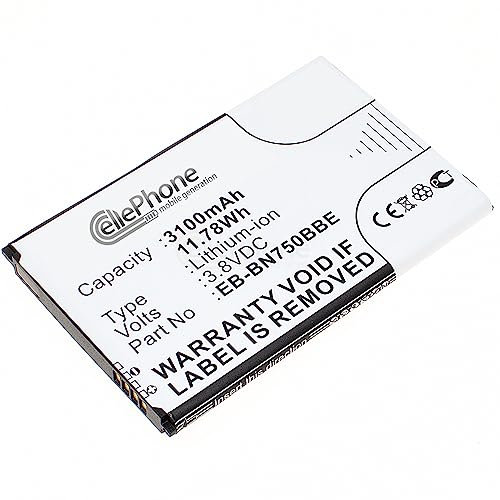 cellePhone Batteria Li-Ion Compatibile con Samsung Galaxy Note 3 Neo (GT-N7505) (sostituita EB-BN750BBC)