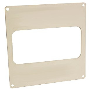 Kair Wall Plate 150mm x 70mm for Rectangular Ducting | Square cover with 4 x screw holes and open socket, Socket Dimensions W: 156mm and H: 72mm L: 2mm