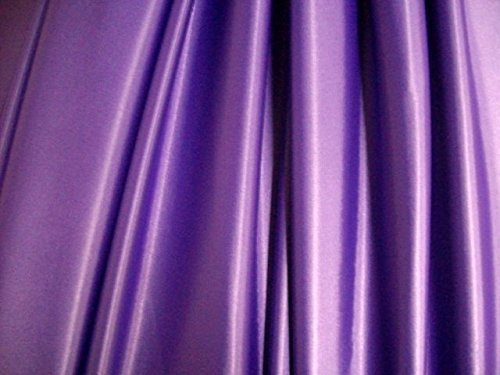 Flieder/Lila Polyester Seidiger Satin-Stoff * * FREE UK Post * * Futter Schneidern Farbe Polyester-Satin Uni Ball Kleid Stoff