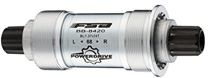 X-BIONIC FSA Power Drive Bottom Brackets - Silver, 68 x 108 mm