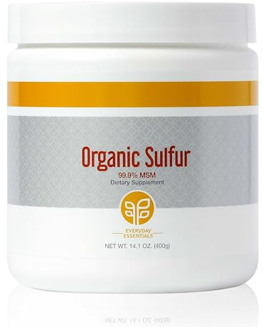 PURE Organic Sulfur Powder | 14.1 oz | 99.9% MSM Supplement | Joint Support