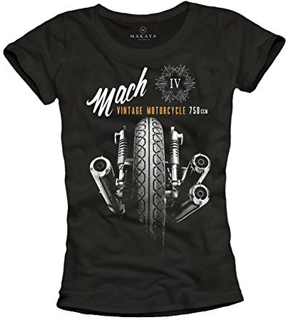 Magliette Moto Vintage - Mach IV - T-Shirt Donna Nera S