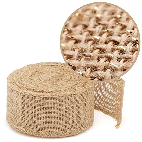 La Cordeline Jutebänder Naturfarben 6 cm x 10 m