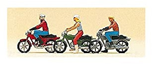 Preiser 1/87 PR10126 Modelleisenbahn, Motorradfahrer