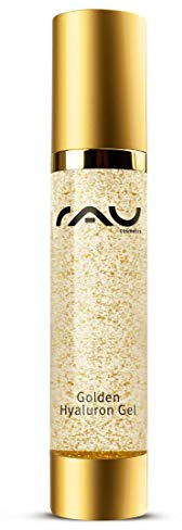 RAU Golden Hyaluron Gel 50 ml - Luxuriöse Anti-Aging Pflege mit 23kt Gold. Soforteffekt gegen Falten, maximale Feuchtigkeit und straffe Haut. Ideale Ergänzung Ihrer Hautpflegeroutine - RAU Cosmetics