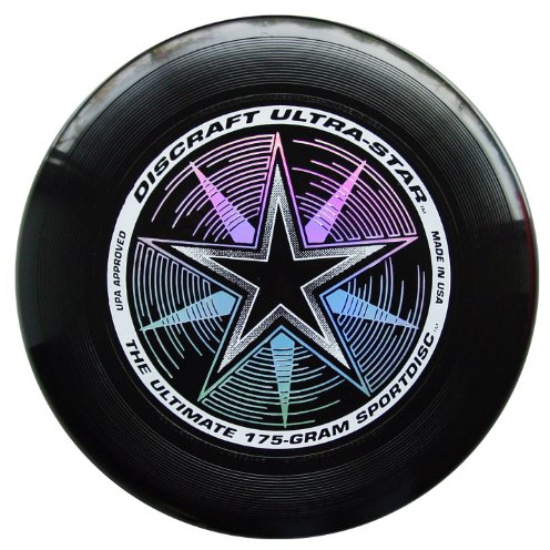 Discraft Ultra Star Sport-Scheibe, 175 g, Black with Deluxe Packaging