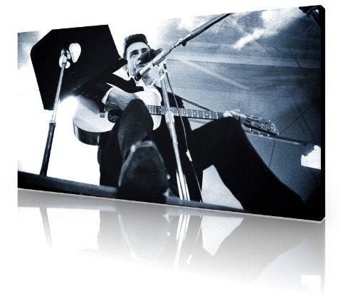 Großer Kunstdruck auf Leinwand, Johnny Cash, Gallerie-Design, 76,2 x 40,6 cm
