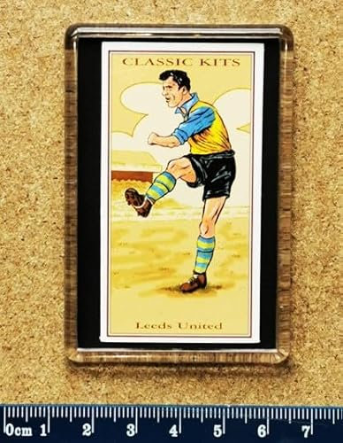 CLASSIC KITS Football Club Shirts card in fridge magnet - Leeds United FC
