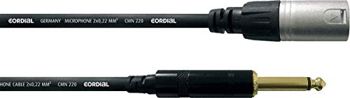 CORDIAL CABLES Câble audio XLR mâle/jack mono 10 m CÂBLES AUDIO Essentials XLR / Jack