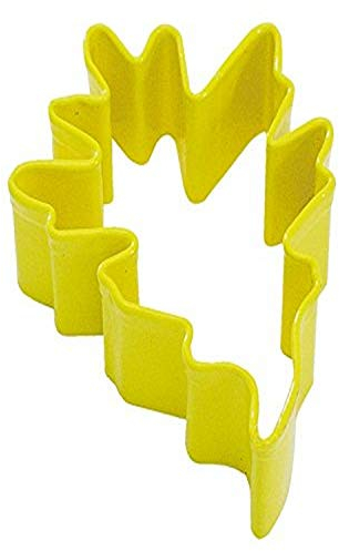 CybrTrayd R&M Pin Oak Leaf Durable Cookie Cutter, 3.5-Inch, Yellow, Bulk Lot of 12