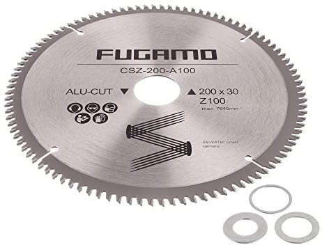 HM Kreissägeblatt Ø 200 x 30/25,4/20 / 16mm 100 Zähne Sägeblatt für Holz Alu