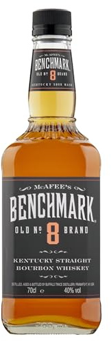 Benchmark Kentucky Straight Bourbon Whiskey, 70cl, 40% ABV, Gift Idea | Award-Winning Whiskey, Old Number 8, Distilled & Aged by Buffalo Trace Distillery, Ideal for Old Fashioned