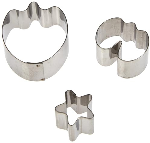 PME Stainless Steel Sweet Pea Cutters, Small Size, Set of 3, Silver