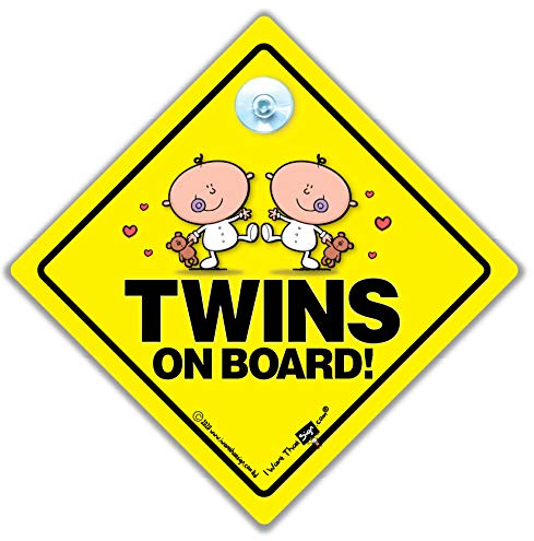 Zwillinge An Bord, Zwillinge an Bord Autoschild Neu Bär, Baby-schild, Auto Schild, Baby A, Zwillinge Auto Schild, Stoßstange Aufkleber Baby