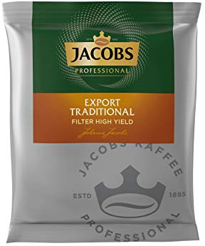 Jacobs Export Traditional High Yield Filterkaffee, Großpackung 90 Portionsbeutel à 55g (4,95kg)