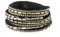 Lizas Armband Glamour Deluxe Farbe: Dunkelgrau - mit Glitzersteine Dreifach-Armband Länge: ca. 19cm Material: Kunstleder Damit wird jedes Outfit zum absoluten Highlight. Armband mit Glitzersteinen.