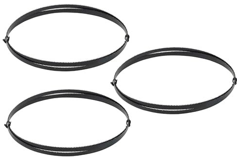 Dapetz ® 3 X Bandsaw Blades 1425mm (56 Inches) 6.35mm Width 6tpi, 10tpi and 14tpi Skip/Regular Blade 1/4 For Cutting Metal Wood Plastics PVC Foam Carbon Steel