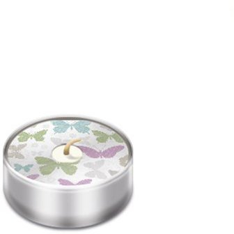 Teelichter – Soft Schmetterlinge – Kleine – 6 – Ø 3,7 cm – Bild bleibt intakt