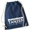 Autiga Turnbeutel aus dem Weg ich muss tanzen Party Feiern SPR?Che Techno Beutel Tasche Baumwolle Navy