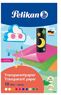 Pelikan 137943 - Transparentpapier, 10 Blatt (1, Transparentpapier | farbig)
