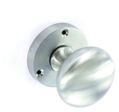 Satin Finish Chrome Plated mortice Door knob Set. 50mm.