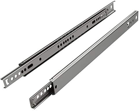 SOTECH 1 Paar (2 Stück) Teilauszug KT2-15-H27-L438-NF Höhe 27 mm, Länge 438 mm Schubladen Führung belastbar bis 15 Kg