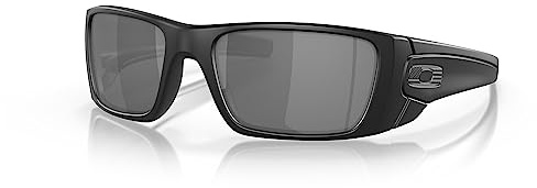 Oakley Mens OO9096 Fuel Cell Rectangular Sunglasses, SI Matte Black Steel Flags/Black Iridium, 60 mm