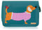 kukubird (RFID Blocker Sausage Dog Ladies Medium Dachshund Cartoon Designs Purse Wallet Christmas Stocking Filler-Black