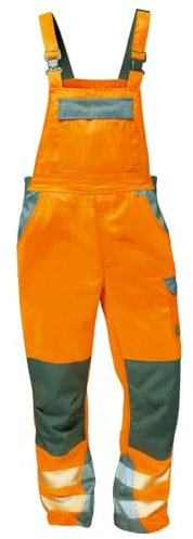 Elysee Warnschutz Latzhose Metz Größe, 1 Stück, 54, orange/grau, 22739-54