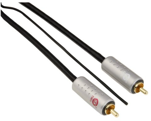 Hama Cartec Cinch-Kabel inkl. 2 Cinch-Stecker mit Remote 5 m schwarz